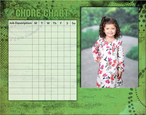 Magnetic 8x10 Chore Chart